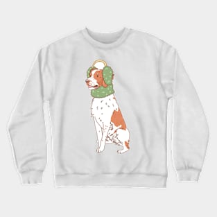 Cozy Brittany Spaniel Crewneck Sweatshirt